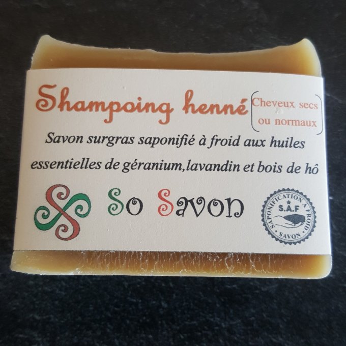 shampoing henné (cheveux normaux ou secs)
