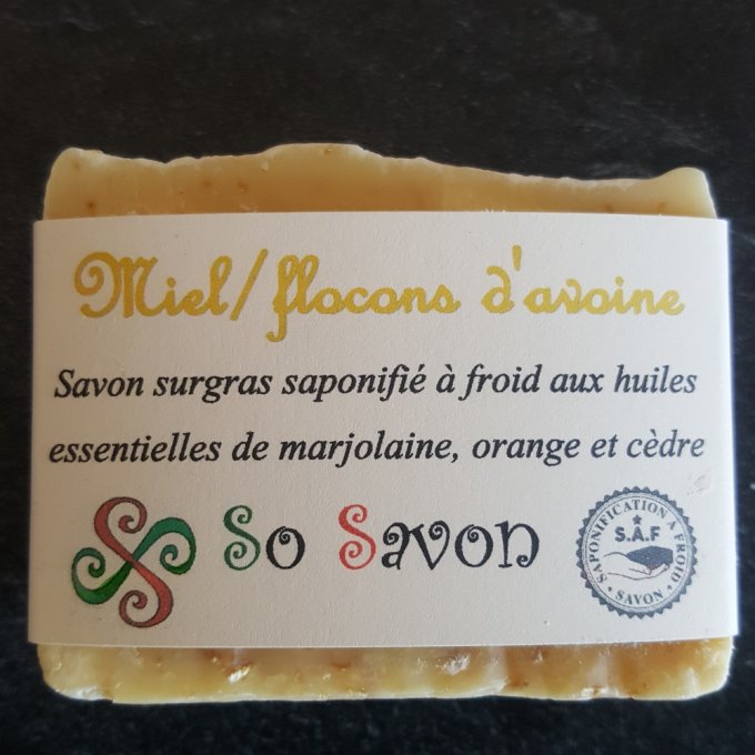 Savon Miel / flocons d'avoine