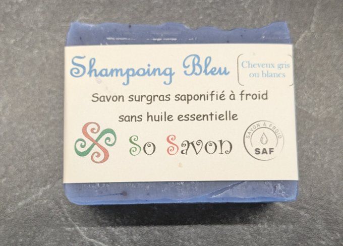 Shampoing Bleu (cheveux gris ou blancs)