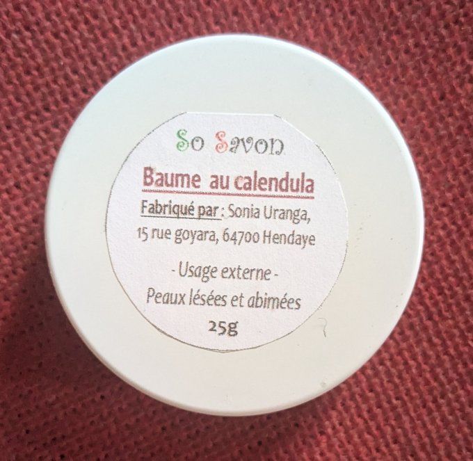 Baume au calendula